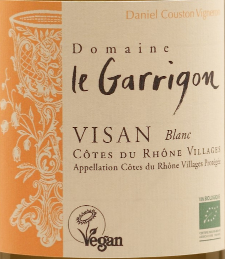 Le Garrigon Cotes du Rhone Villages Blanc 2019