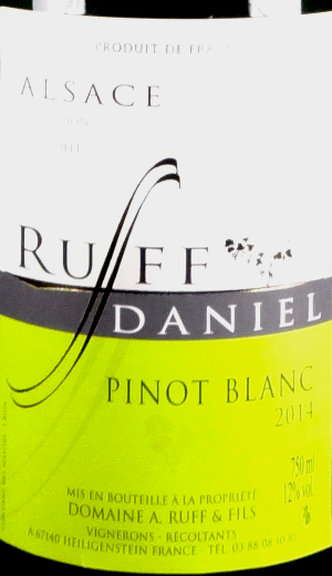 Daniel Ruff Pinot Blanc Auxerrois