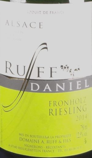 Daniel Ruff Riesling Fronholz
