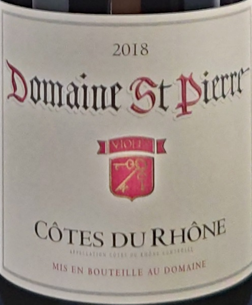 Domaine St. Pierre Cotes du Rhone Tradition Rouge 2018